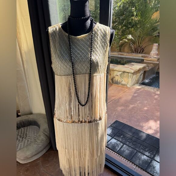 ✨ COMPLETE 1920s FLAPPER OUTFIT – WORN ONCE Perfect New years– $140 RETAIL SZ XL - Picture 4 of 16